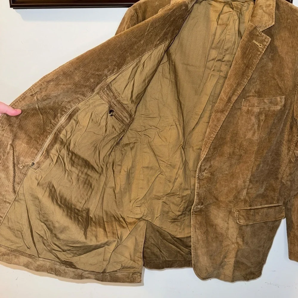 LL Bean Vintage Men’s Corduroy Flap Pocket Blazer Size 42
